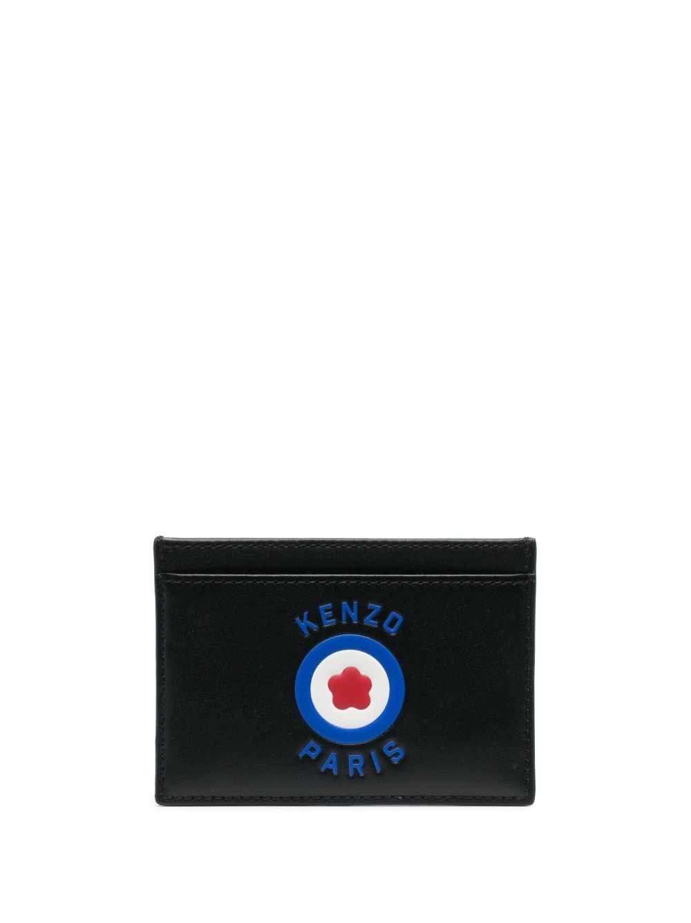Kenzo Target logo-print leather cardholder