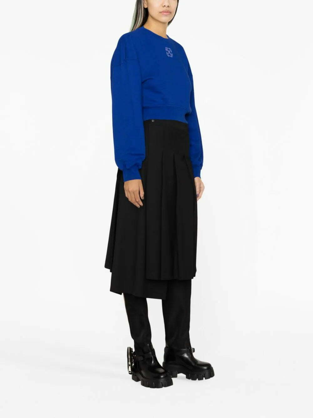 Off-White Arrows cropped cotton sweatshirt - Image 4