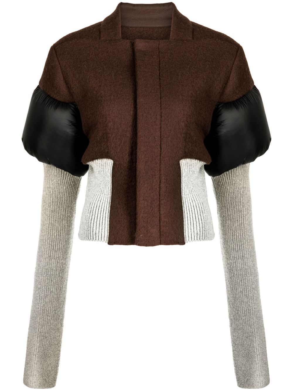 Rick Owens cropped panelled jacket
