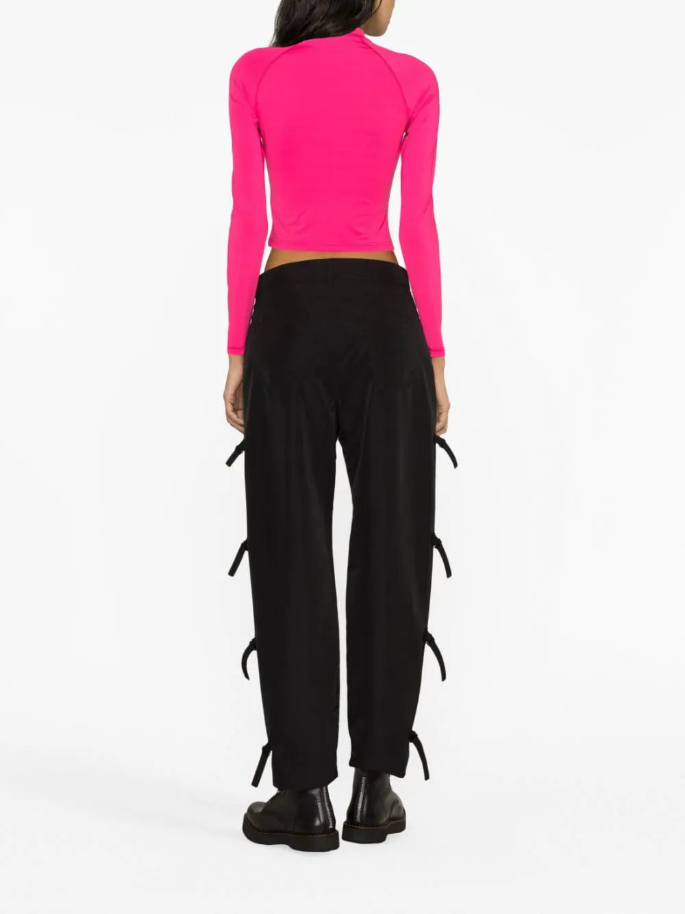 Balmain logo-print crop top - Image 4