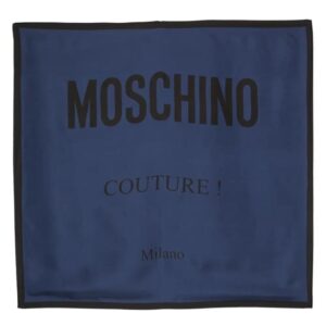 Moschino  logo-print silk scarf