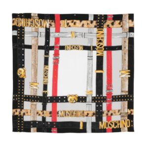 Moschino  Teddy Bear-motif silk scarf