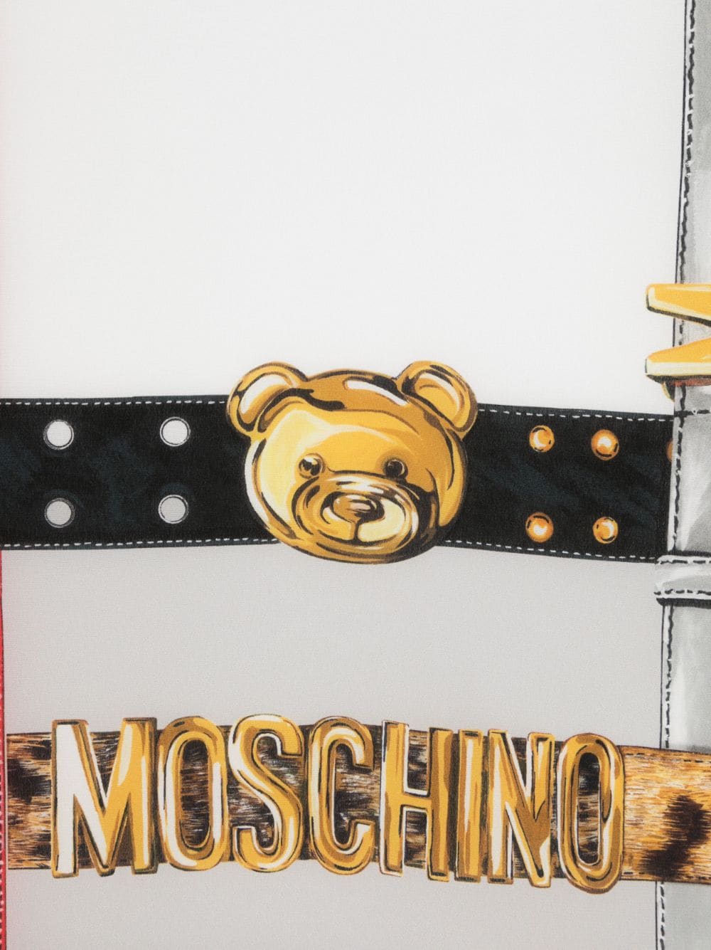 Moschino Teddy Bear-motif silk scarf - Image 2