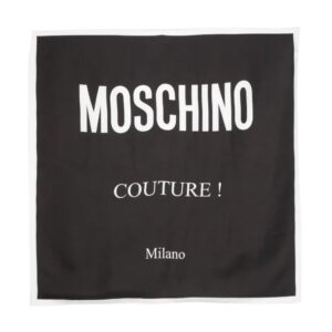 Moschino  logo-print silk scarf