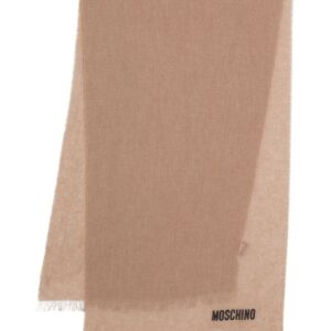 Moschino frayed-hem cashmere scarf