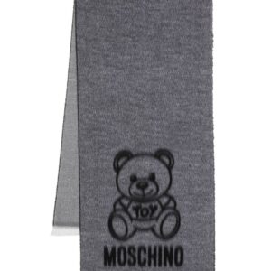 Moschino  Teddy Bear-print wool scarf