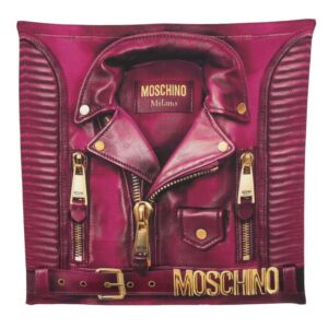 Moschino jacket-print silk scarf