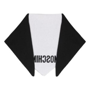 Moschino  logo-print two-tone scarf