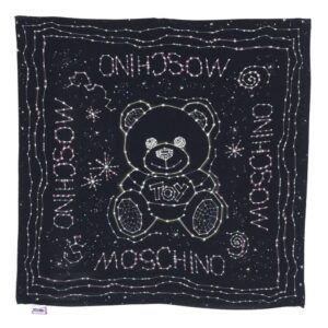 Moschino  Teddy Bear-motif silk scarf
