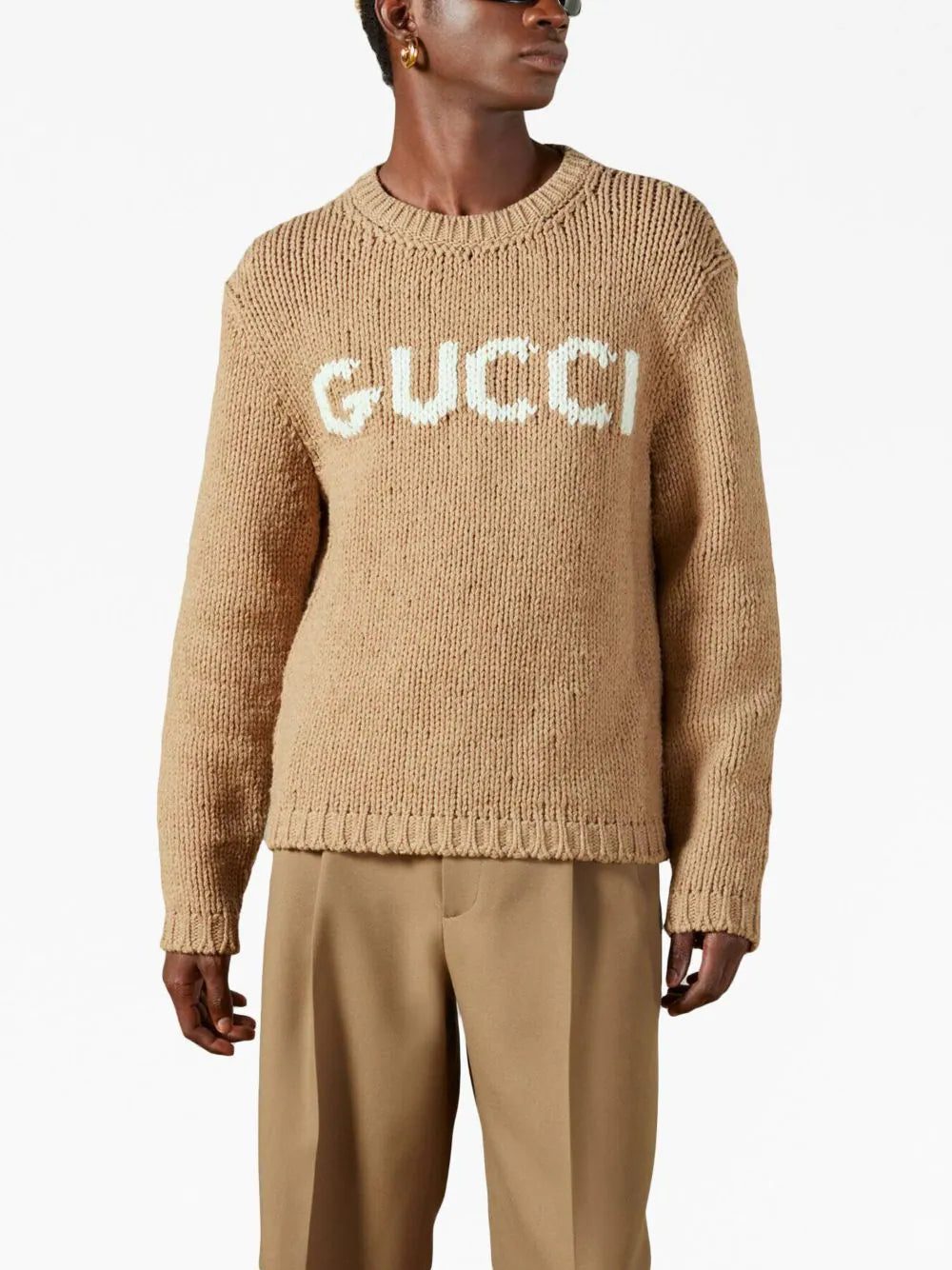 Gucci intarsia-knit logo wool jumper - Image 2