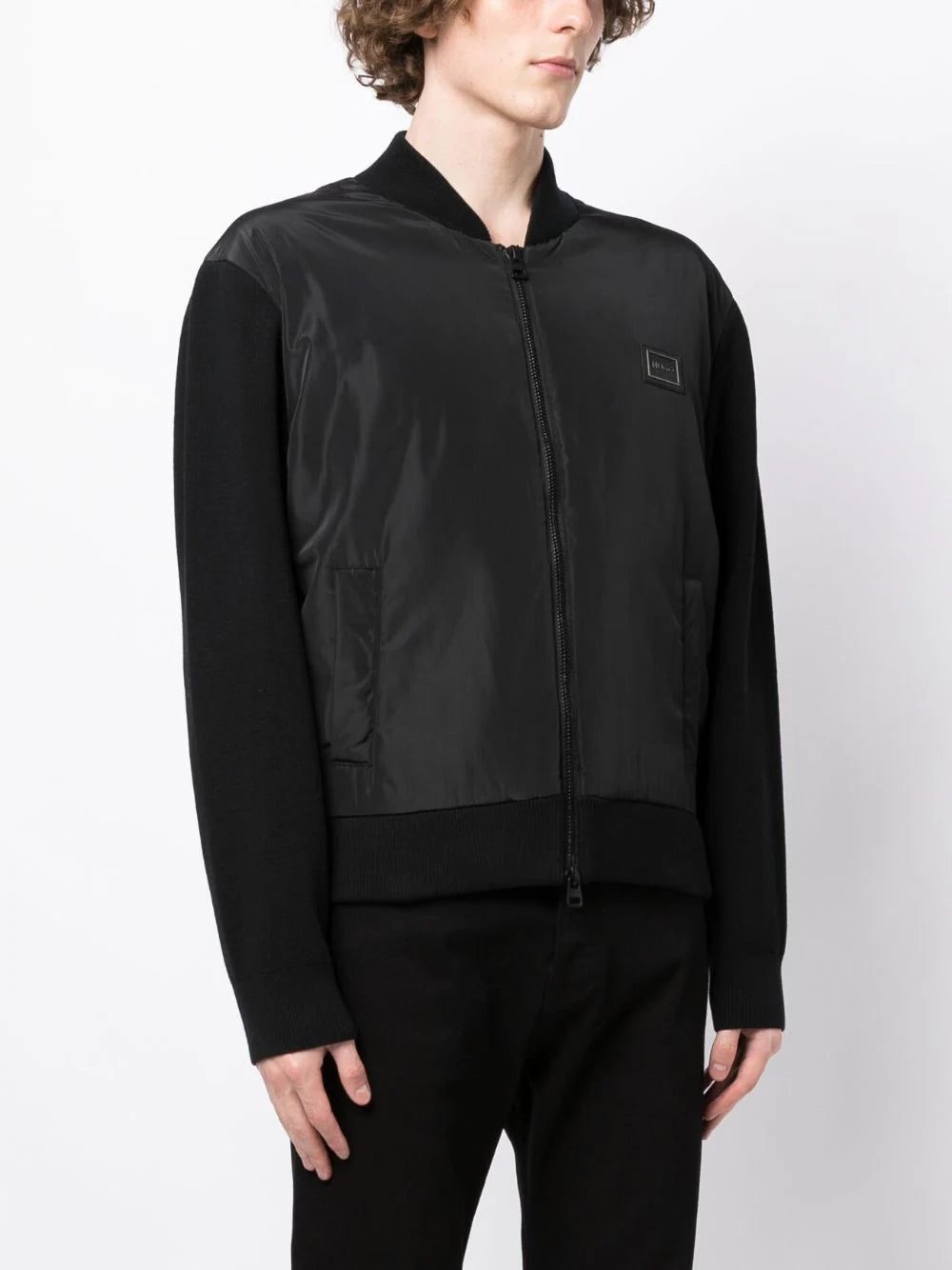 HUGO logo-patch bomber jacket - Image 3