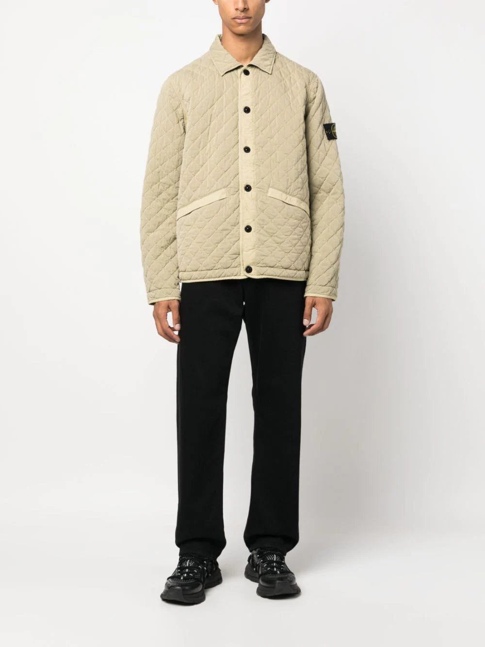 Stone Island quilted press-stud fastening bomber jacket - Image 2