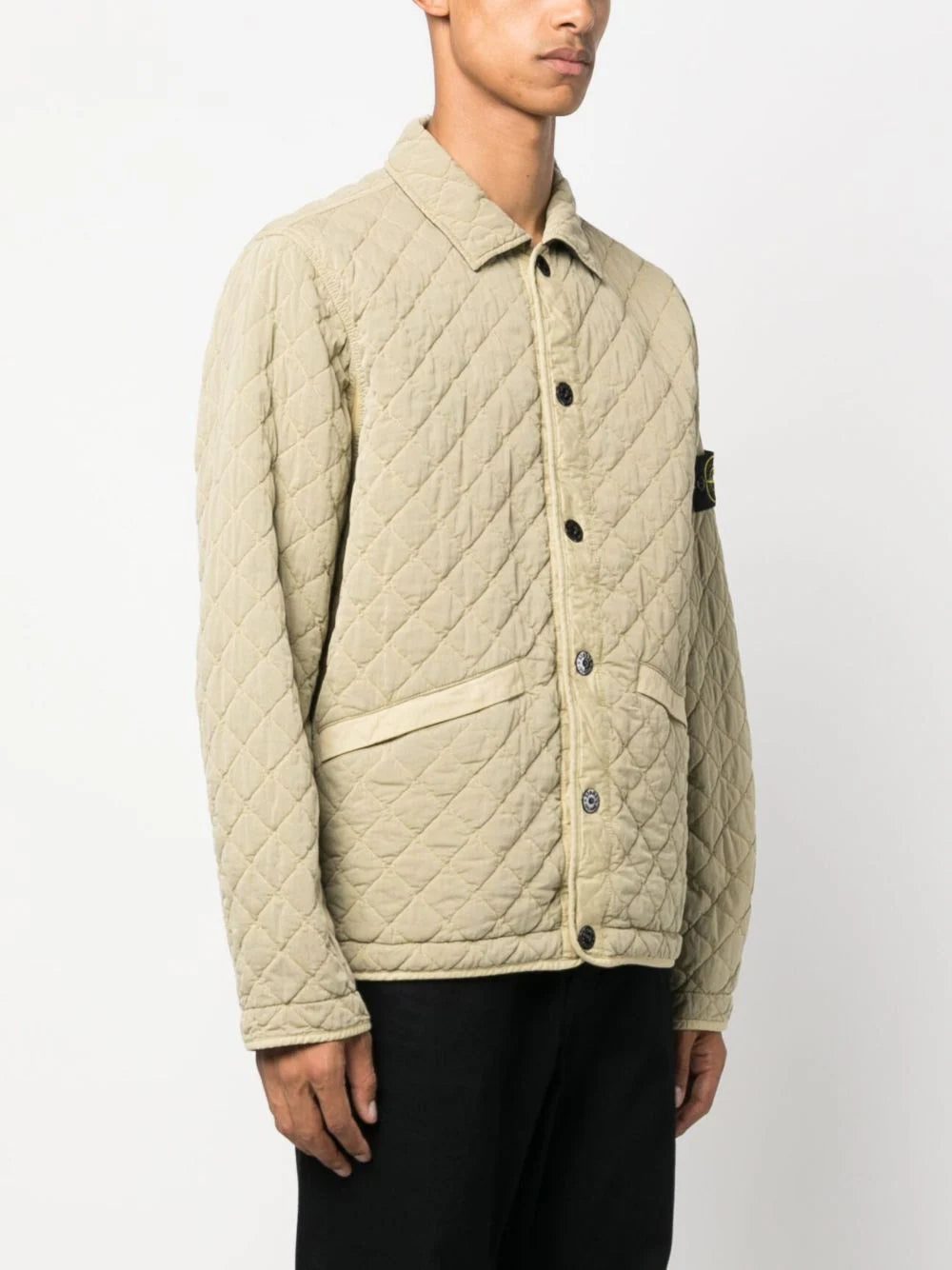 Stone Island quilted press-stud fastening bomber jacket - Image 3