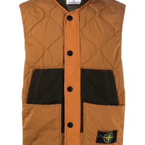 Stone Island  Compass-patch quilted gilet