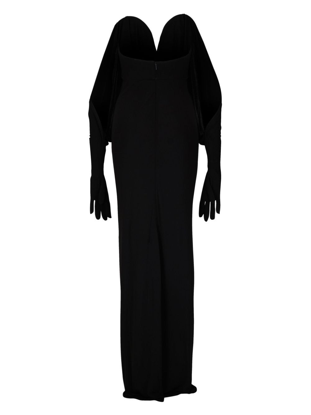 Saint Laurent strapless glove-sleeve maxi dress - Image 2