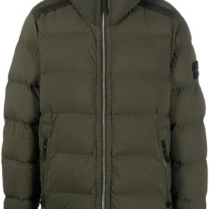 Stone Island  Compass-patch padded down jacket