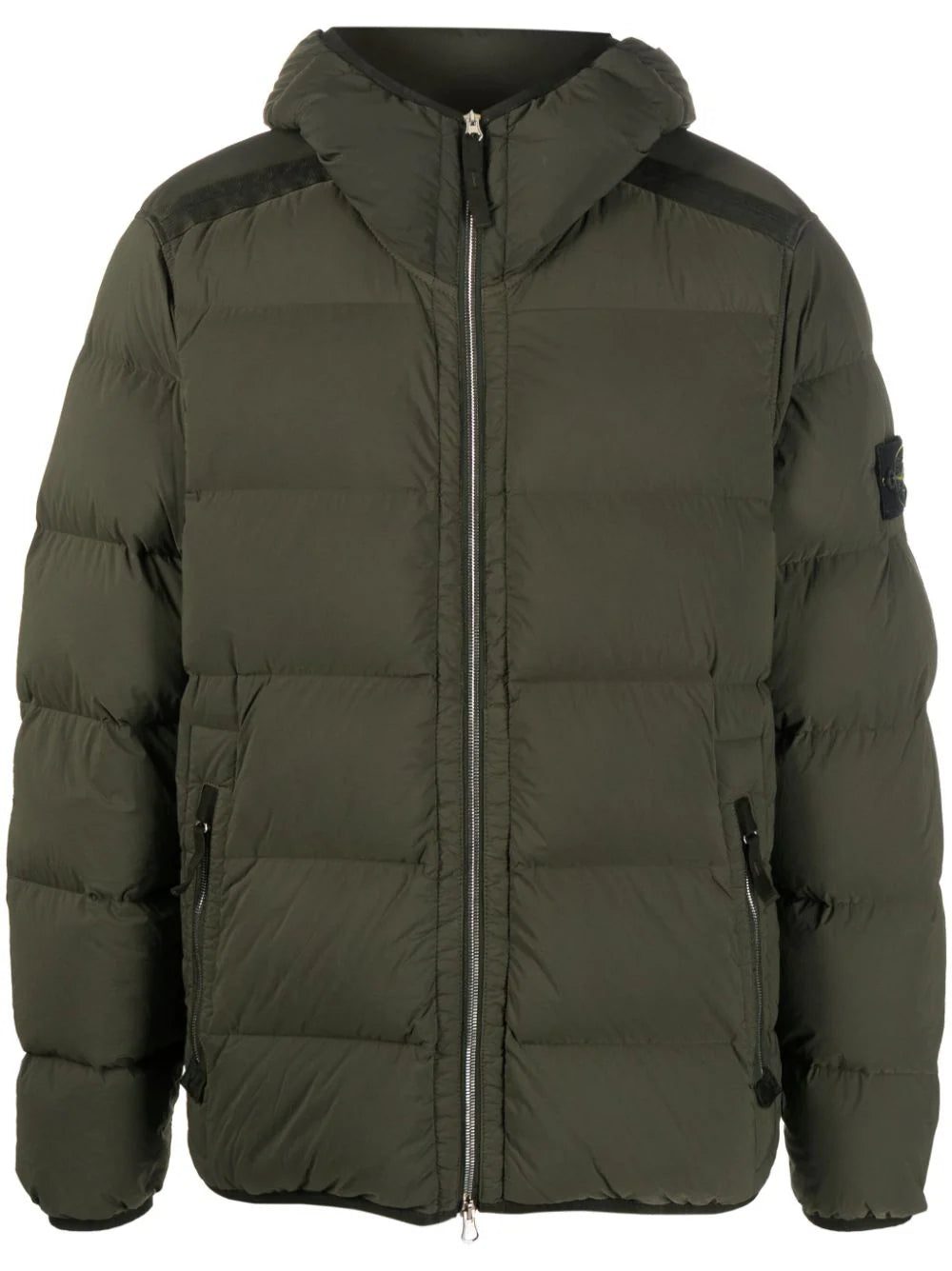 Stone Island Compass-patch padded down jacket