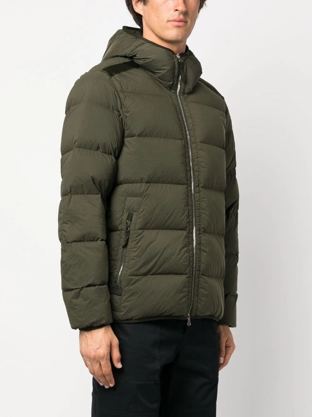 Stone Island Compass-patch padded down jacket - Image 3