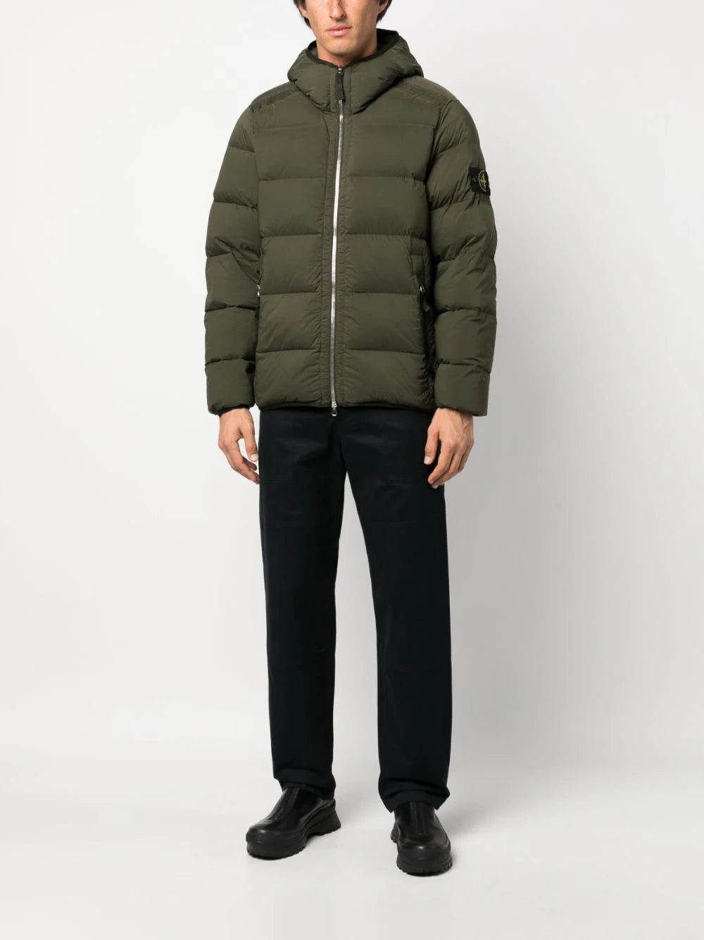 Stone Island Compass-patch padded down jacket - Image 2