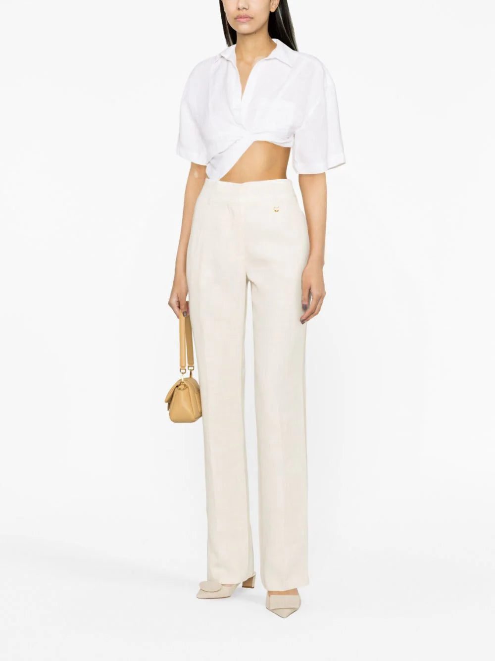 Jacquemus Ficelle linen-blend trousers - Image 2