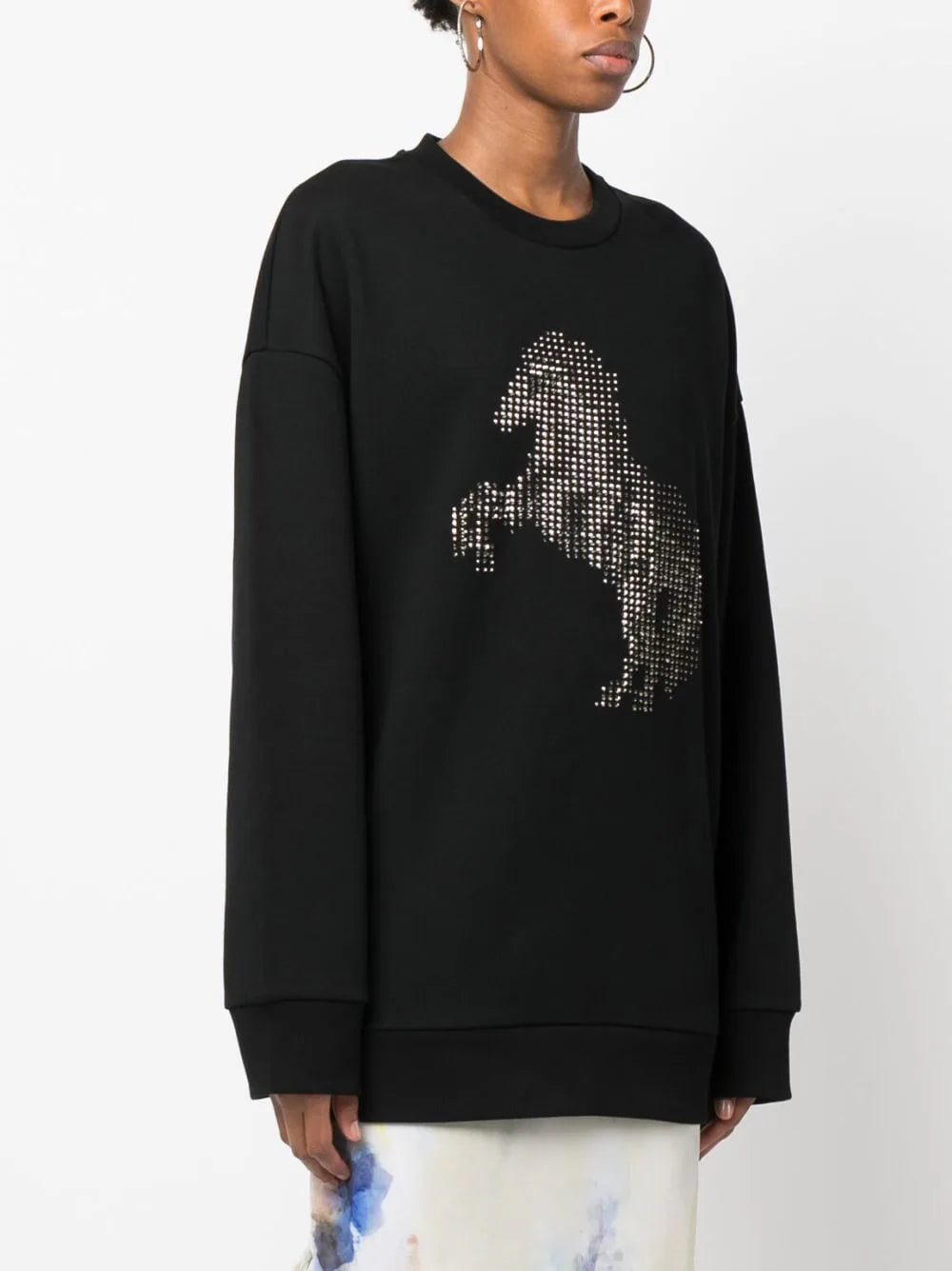 Stella McCartney crystal-appliqué cotton sweatshirt - Image 3