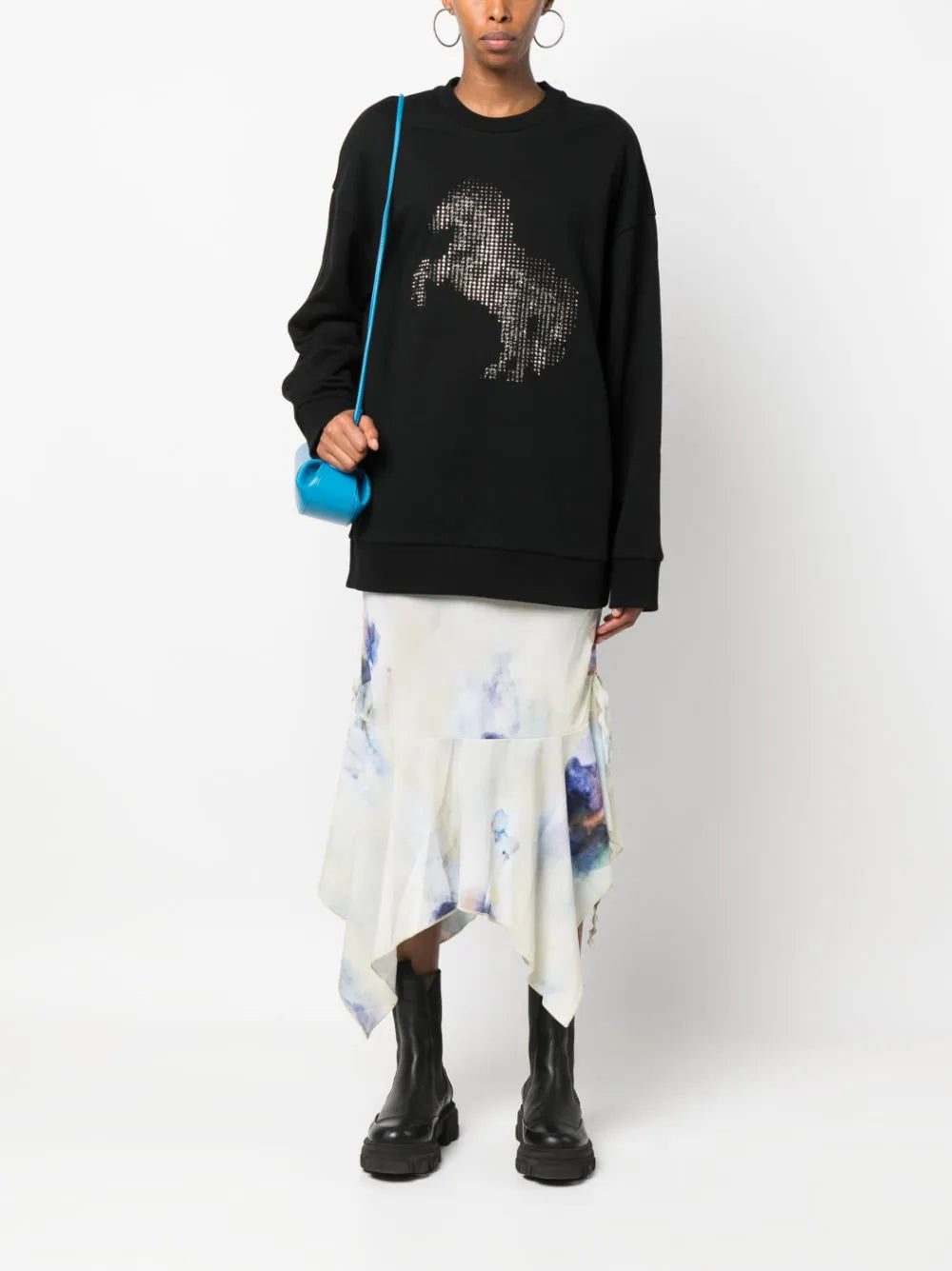 Stella McCartney crystal-appliqué cotton sweatshirt - Image 2