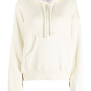 Off-White  logo-print cotton hoodie