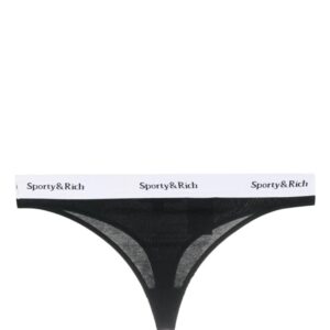 Sporty & Rich  Serif logo-print thong