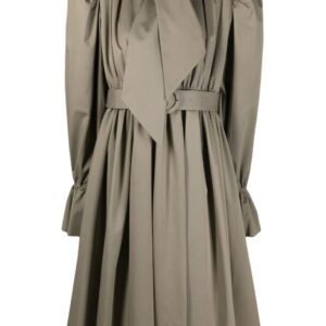 Balenciaga  trench coat-style midi dress