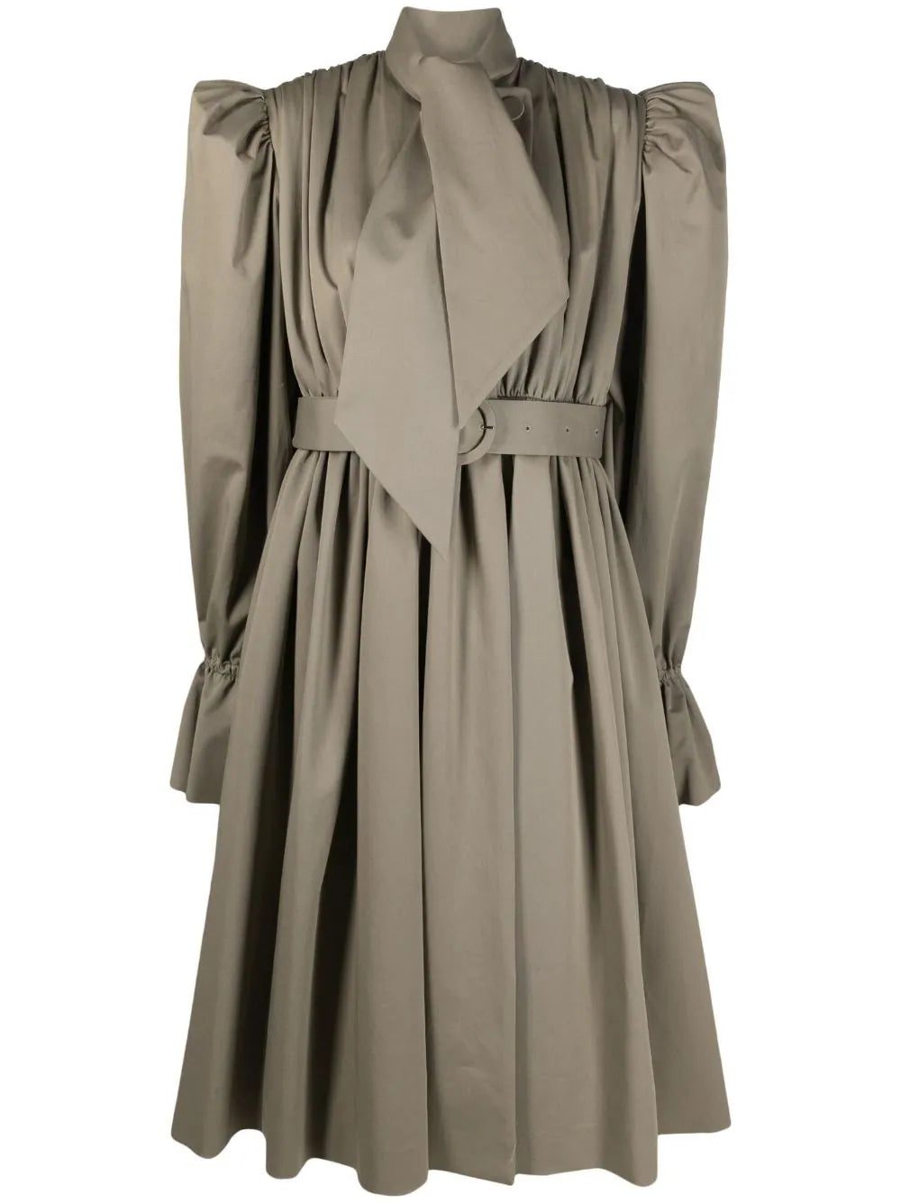 Balenciaga trench coat-style midi dress