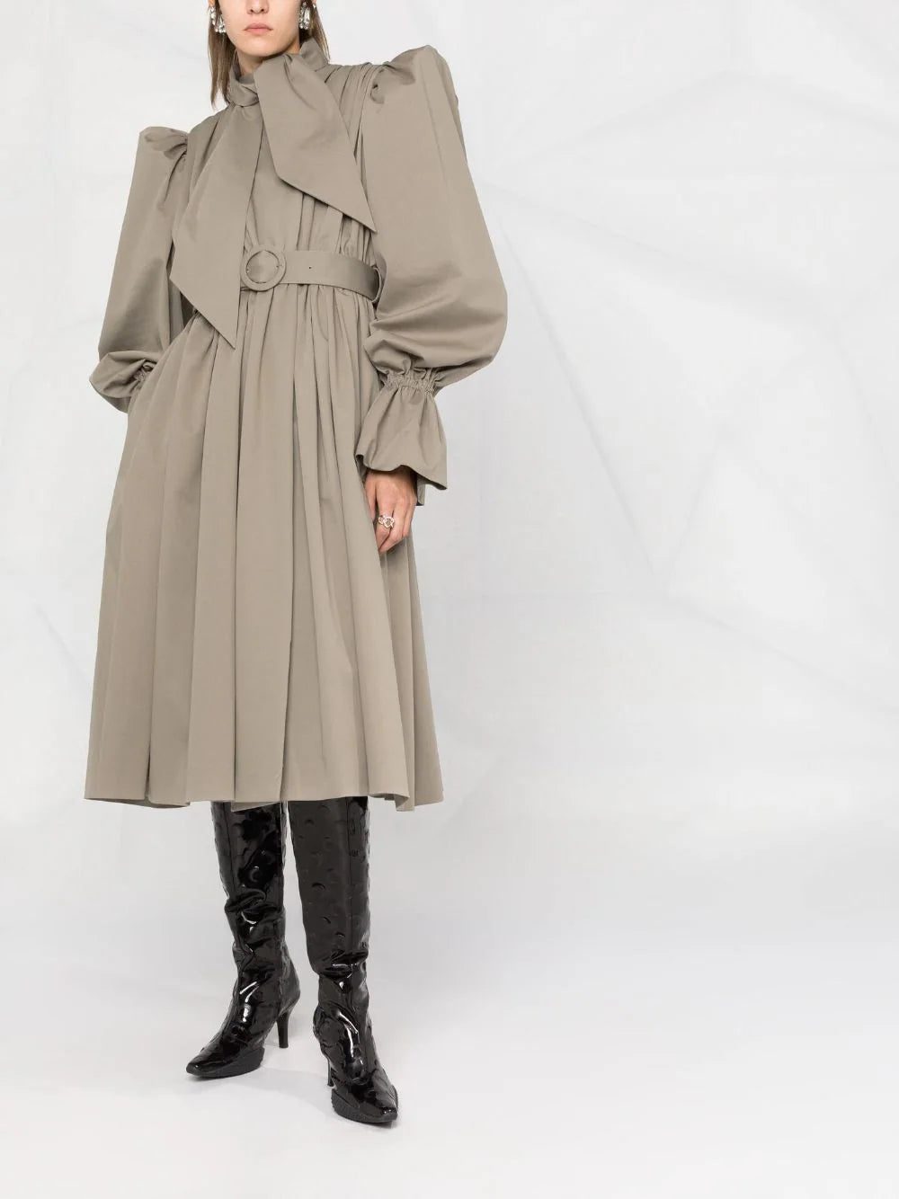 Balenciaga trench coat-style midi dress - Image 2