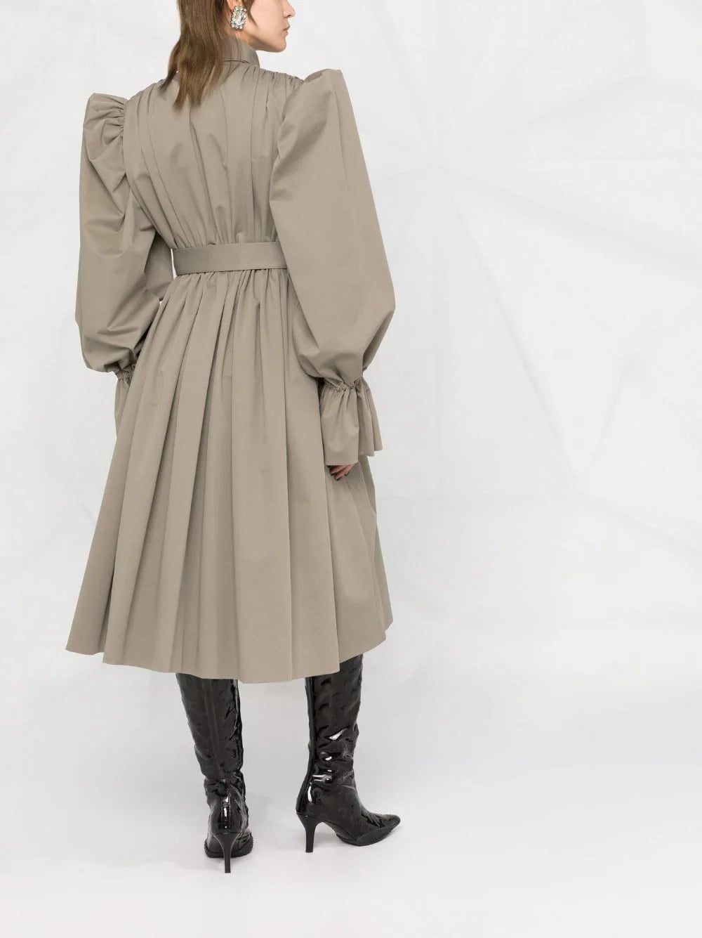 Balenciaga trench coat-style midi dress - Image 4