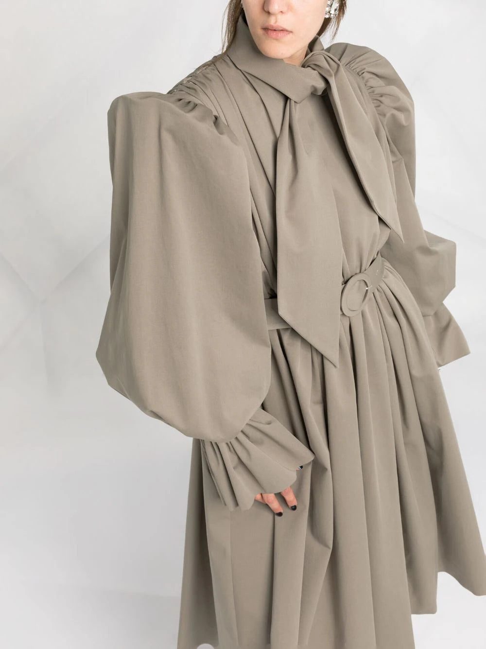Balenciaga trench coat-style midi dress - Image 3