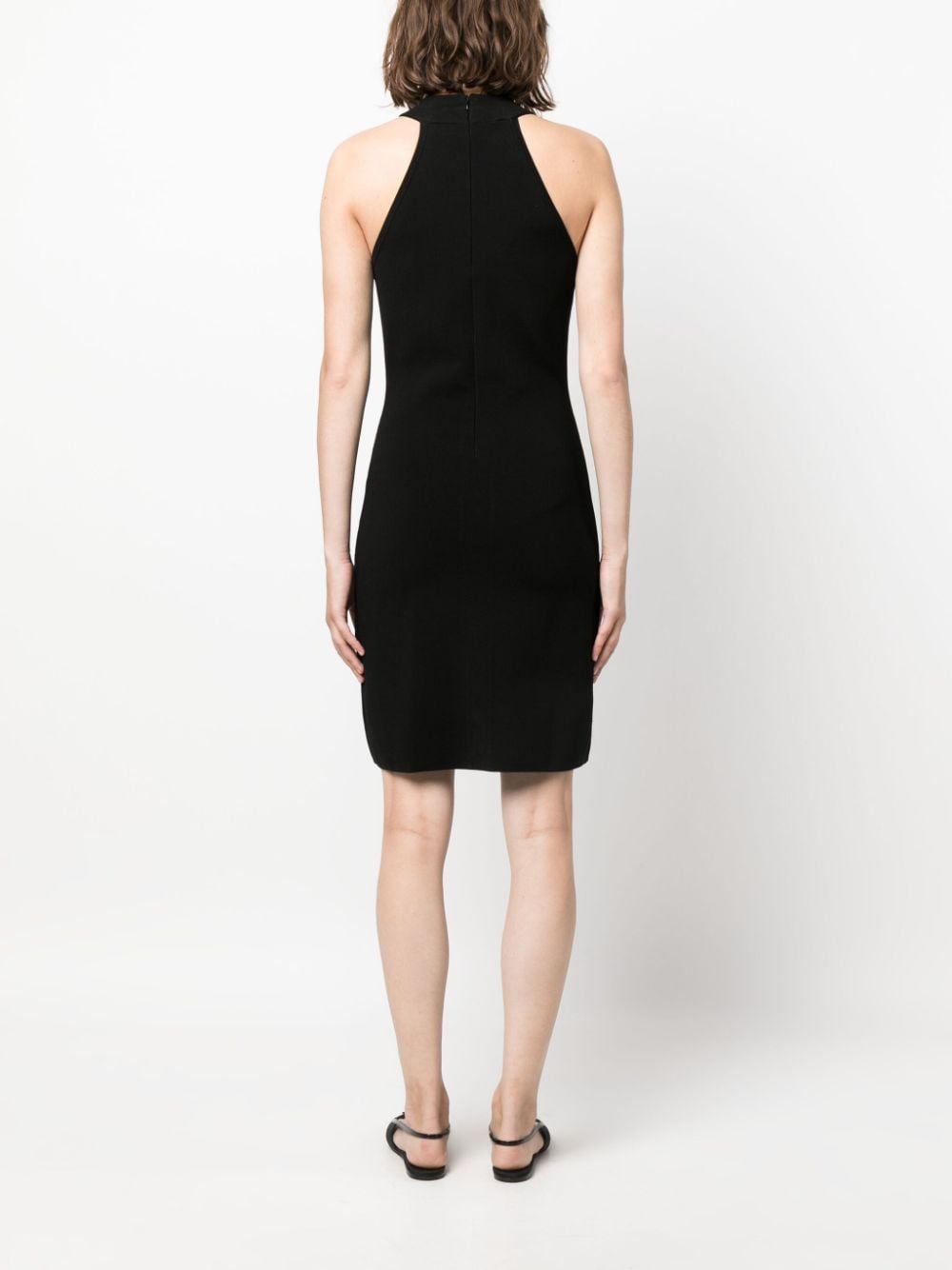 Michael Michael Kors gold tone-buttons sleeveless dress - Image 4