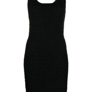 Michael Michael Kors logo-jacquard U-neck minidress