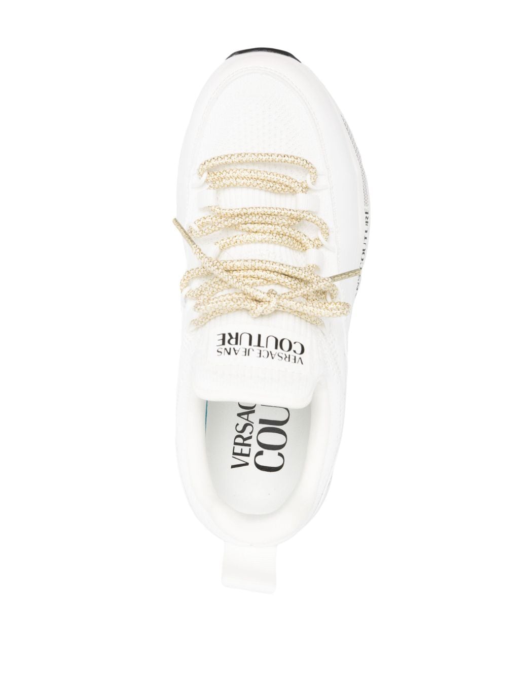 Versace Jeans Couture Dynamic logo-print leather sneakers - Image 4