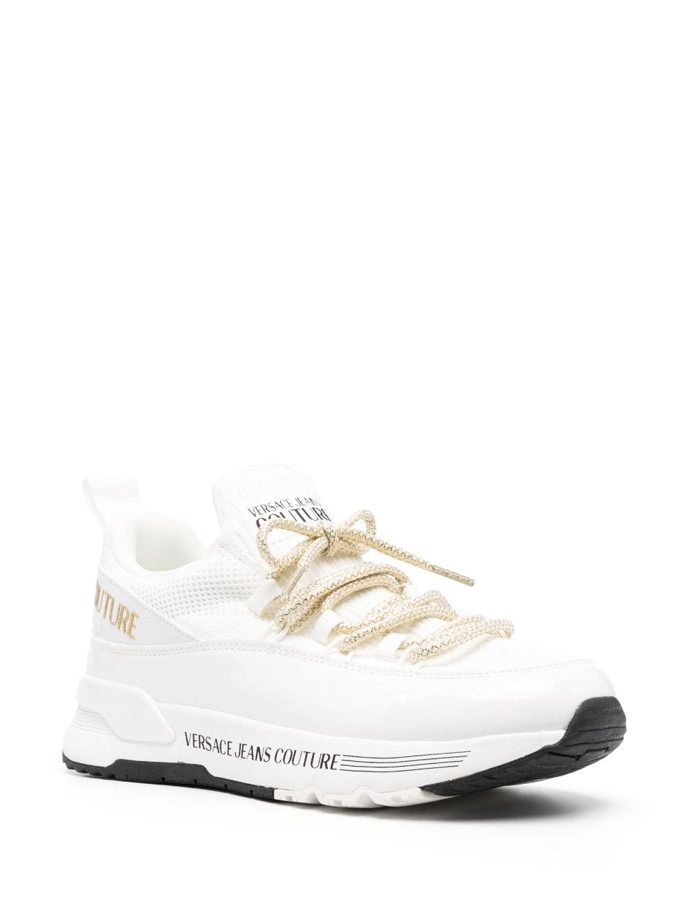 Versace Jeans Couture Dynamic logo-print leather sneakers - Image 2