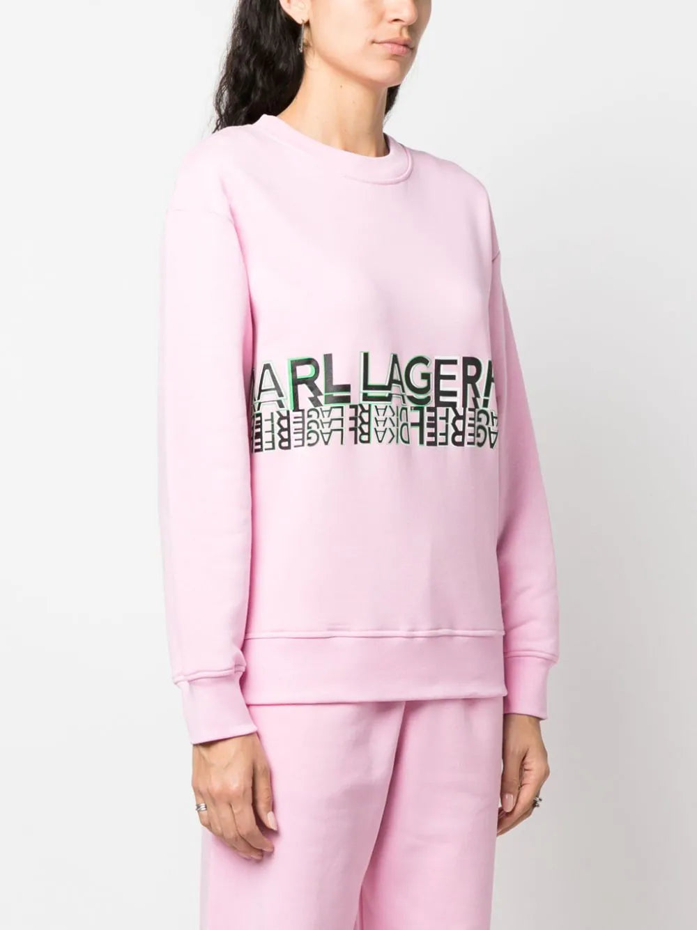 Karl Lagerfeld logo-print crew-neck sweatshirt - Image 3