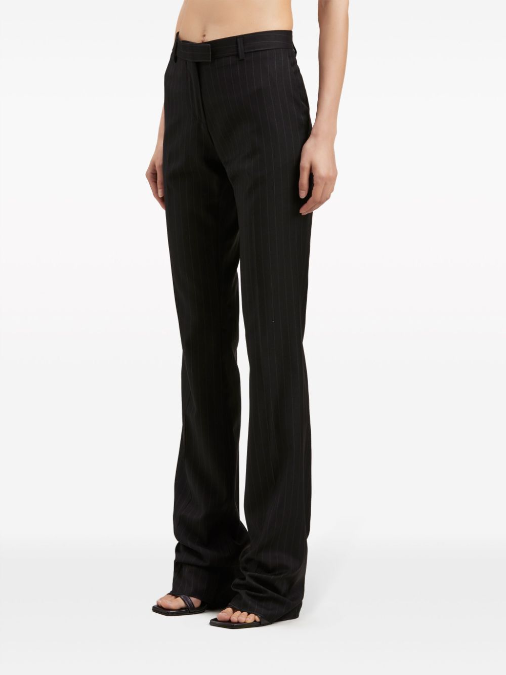 Palm Angels pinstriped slim-leg wool trousers - Image 4