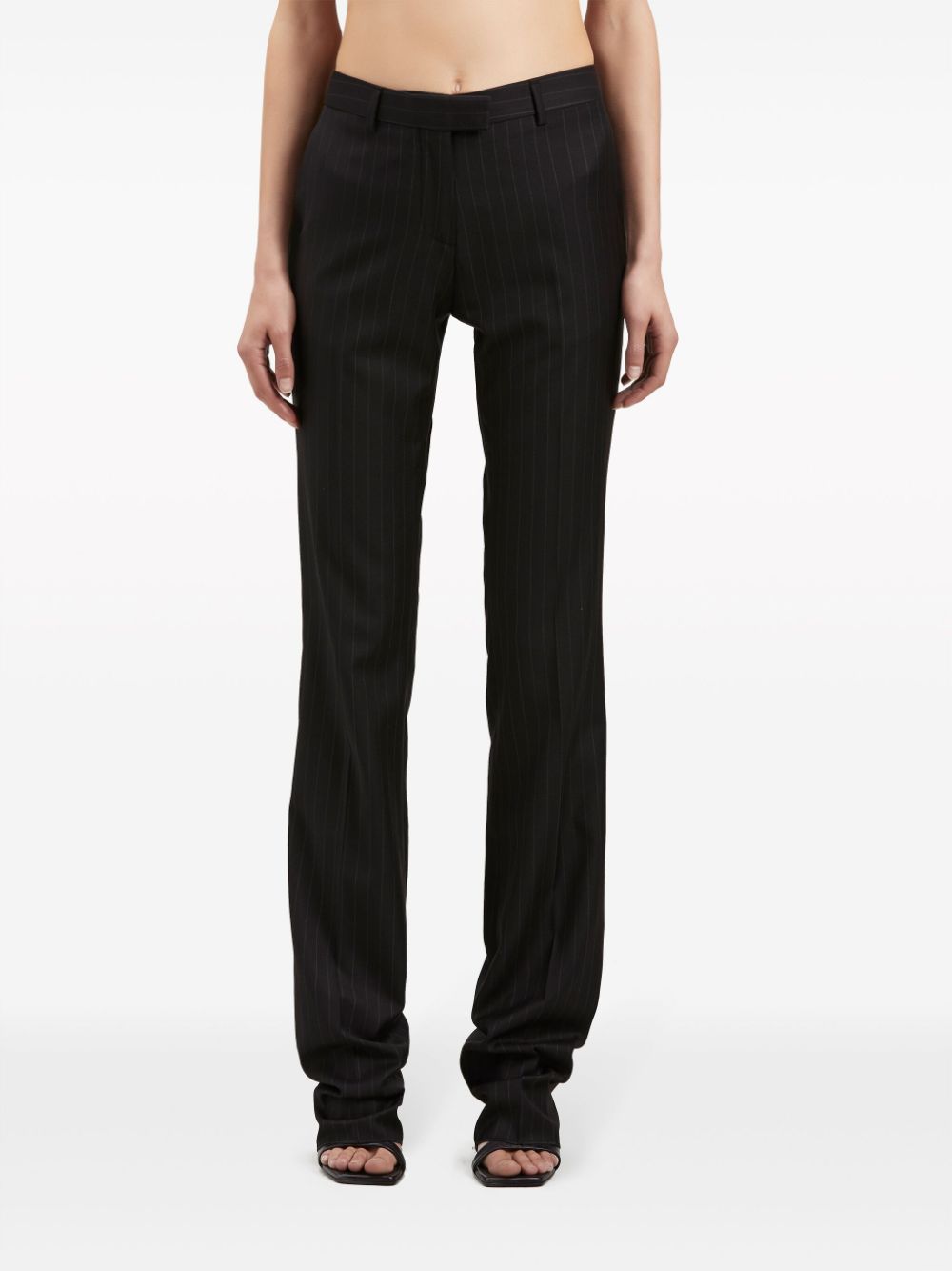 Palm Angels pinstriped slim-leg wool trousers - Image 3