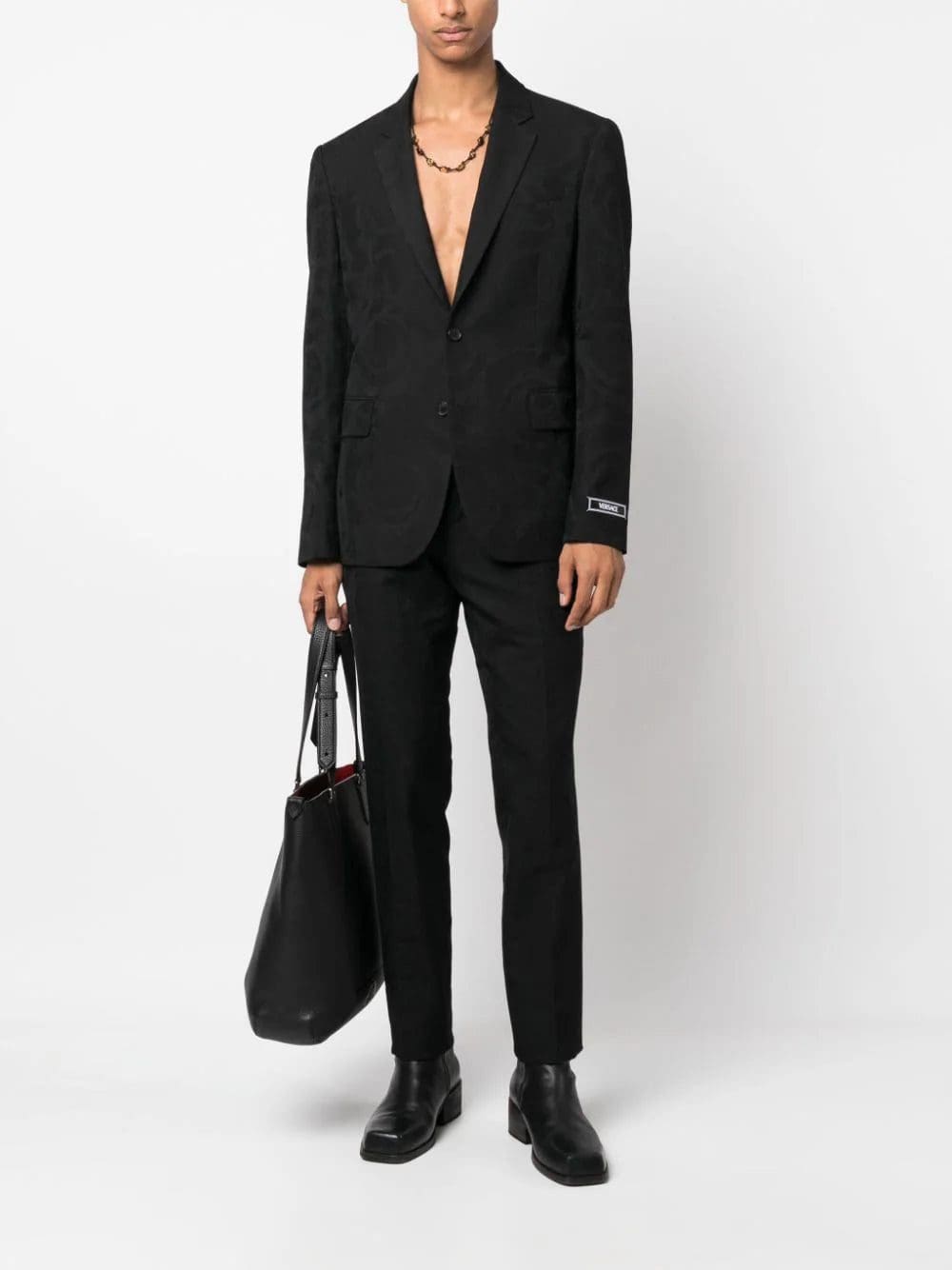 Versace Barocco Silhouette virgin wool blazer - Image 2