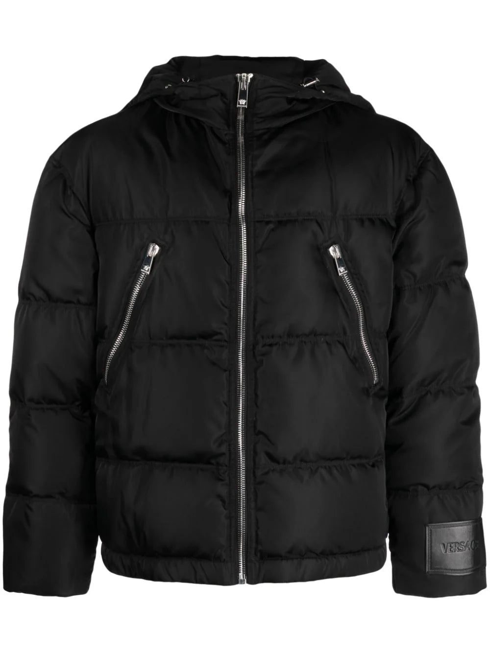 Versace zip-detail puffer jacket
