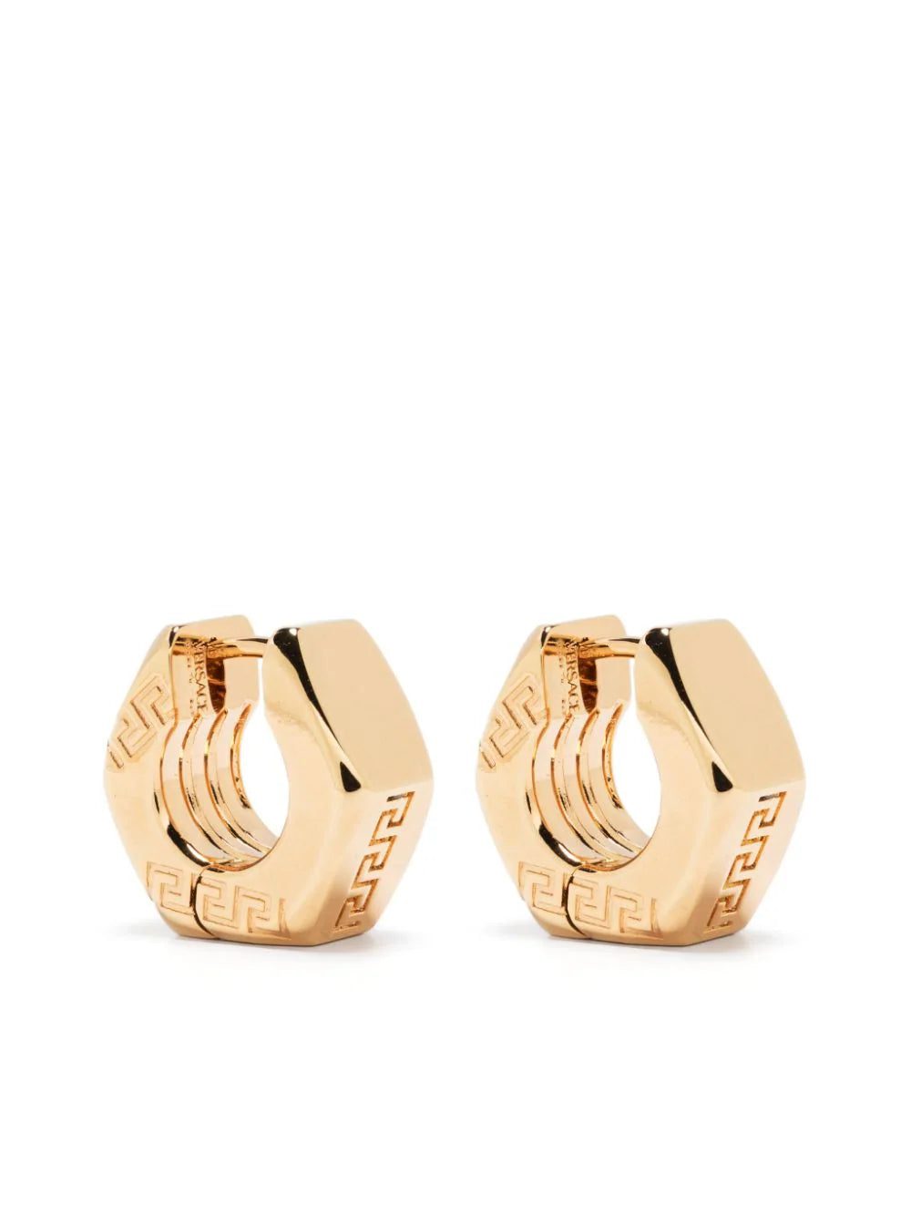 Versace Nuts & Bolts Greca earrings