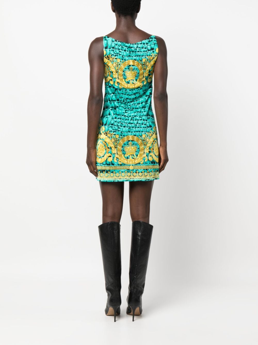 Versace Baroccodile Medusa '95 minidress - Image 4