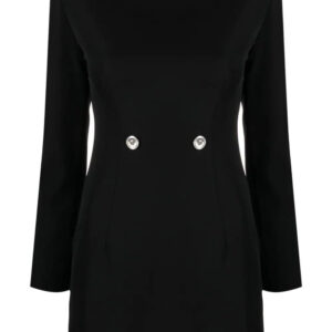 Versace  Hourglass grain-de-poudre minidress