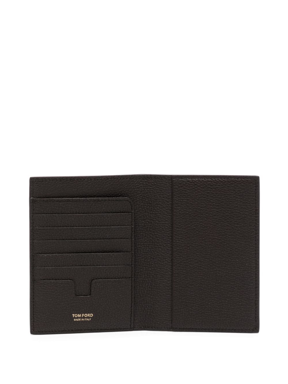 TOM FORD logo-lettering bi-fold leather cardholder - Image 3