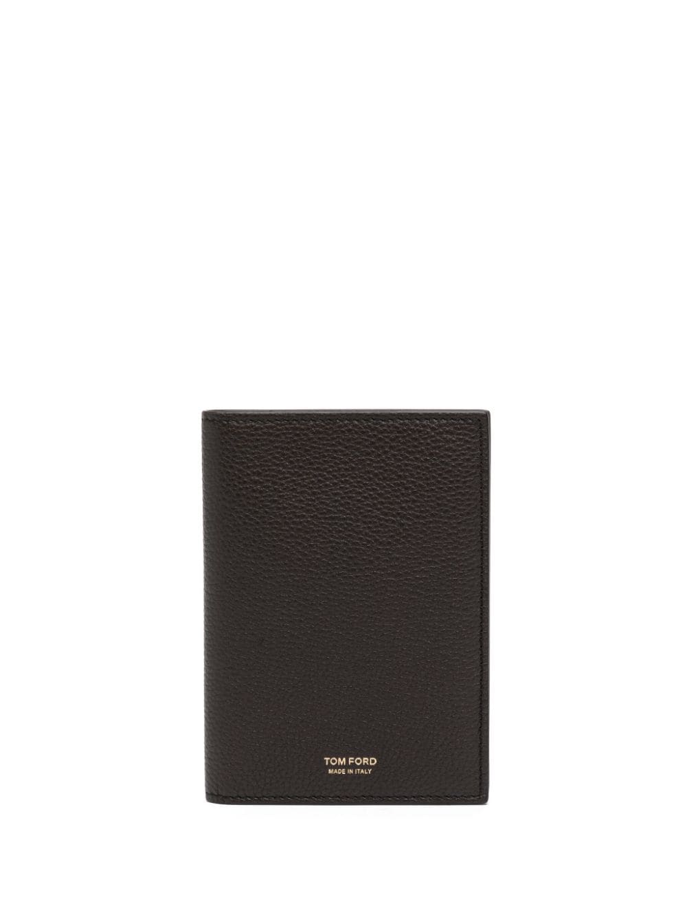 TOM FORD logo-lettering bi-fold leather cardholder