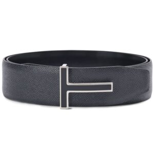 TOM FORD logo-buckle leather belt