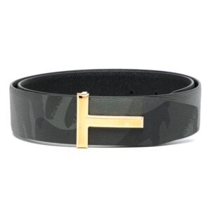TOM FORD T Icon camouflage-print leather belt