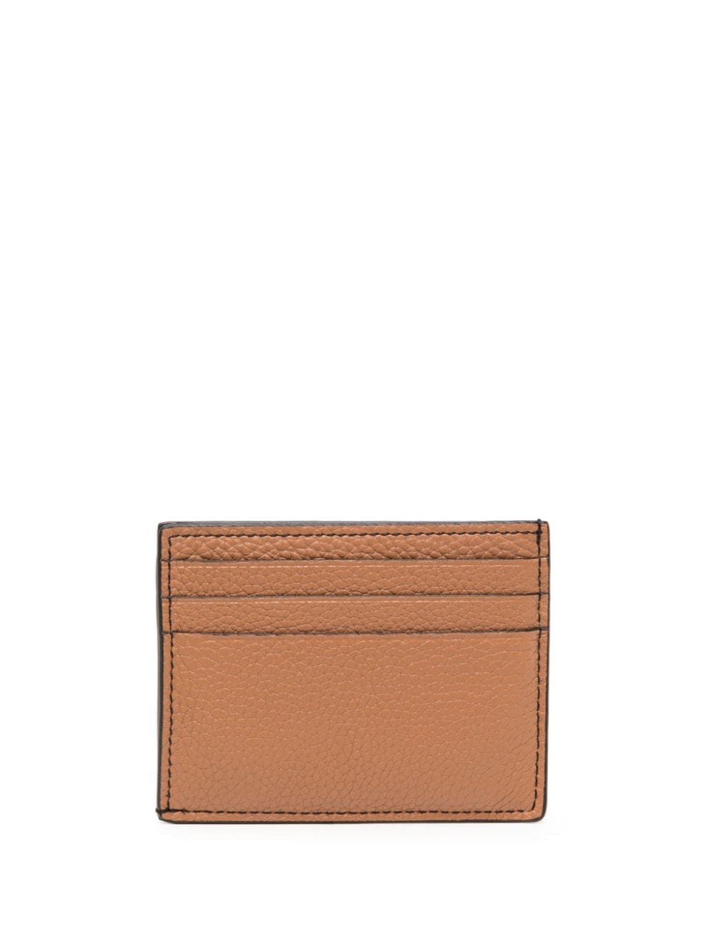 TOM FORD logo-stamp grained-leather cardholder - Image 2